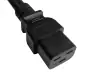 Preview: Netzkabel Amerika USA NEMA 6-20P auf C19, AWG 12, 20A, STOW, Zulassungen: UL/CSA, schwarz, Länge 1,80m