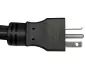 Preview: Netzkabel Amerika USA NEMA 6-20P auf C19, AWG 12, 20A, STOW, Zulassungen: UL/CSA, schwarz, Länge 1,80m