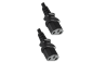 Preview: Y-cold appliance cable 2x C13 to C20, 1.5mm², extension, VDE, black, length 2.00m