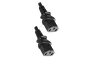 Preview: Y-cold appliance cable 2x C13 to C20, 1.5mm², extension, VDE, black, length 2.00m
