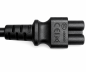 Preview: Voedingskabel China type I naar C5, 0,75mm², CHN 3pin/IEC 60320-C5, CCC, zwart, lengte 1,80m