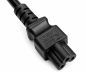 Preview: Netzkabel Dänemark Typ K 90° auf C5, 0,75mm²,
