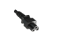 Preview: Mains cable India type D to C5, 0.75mm², 2.5A, approval: BIS, black, length 1.80m
