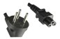Preview: Cable de alimentación Israel tipo H a C5, 0,75 mm², homologación: SII, negro, longitud 1,80 m