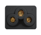 Preview: Netkabel Israël type H naar C5, 0,75mm², goedkeuring: SII, zwart, lengte 1,80m