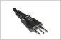 Mobile Preview: Power cable Italy type L to C5, 0,75mm², approval: IMQ, black, length 1.80m