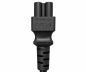 Preview: Netkabel Korea CEE 7/4 tot C5, 0,75mm², keurmerk: KTL, zwart, lengte 1,80m