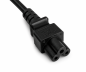 Preview: Cable de alimentación América EE.UU. NEMA 5-15P, tipo B a C5, AWG18, SVT, aprobación UL, negro, longitud 1,80m