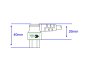 Preview: Power cord Europe CEE 7/7 90° to C5 angled, 0,75mm², VDE, black, length 5,00m