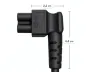 Preview: Cablu de rețea Elveția tip J (parțial izolat) la C5 90°, 0.75mm², omologare: SEV, negru, lungime 3.00m