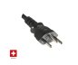 Preview: Stromkabel Netzkabel für die Schweiz auf C5 gewinkelt