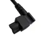 Preview: Mains cable England UK type G 5A to C5 90°, 0.75mm², approval: ASTA, black, length 5.00m