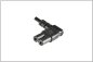 Preview: Power cord Euro plug type C to C7 90° (left, right), 0,75mm², VDE, black, length 1,50m