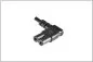 Preview: Power cord Euro plug type C to C7 90° (left, right), 0,75mm², VDE, black, length 3,00m