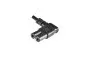 Preview: Power cable Euro plug type C to C7, 0.75mm², Euro plug/IEC 60320-C7, VDE, black, DINIC box with Euro hole, length 3.00m