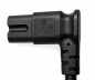 Preview: Cablu de alimentare Australia tip I la C7 90°, 0,75mm², SAA, negru, lungime 1,80m