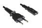 Preview: Power cable Brazil type C to C7, 0.75mm², INMETRO, black, length 1.80m