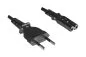 Preview: Mains cable Israel type C to C7, 0.75mm², approval: SII, black, length 1.80m