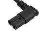 Preview: Câble secteur Japon type A sur C7 90° (gauche, droite), VCTFK, homologation : PSE, JET, noir, longueur 1,80m
