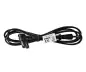 Preview: Power cable KOREA 2pin to C7 90°, 0.75mm², approval: KC mark (KTL), black, length 1.80m