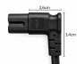 Preview: Power cable KOREA 2pin to C7 90°, 0.75mm², approval: KC mark (KTL), black, length 1.80m