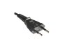Preview: Netzkabel Typ C Schweiz auf C7, 0,75mm², CH 2-Pin, IEC 60884-1, SEV, schwarz, Länge 1,80m