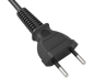 Preview: Καλώδιο δικτύου τύπου C Switzerland έως C7, 0,75mm², CH 2-pin, IEC 60884-1, SEV, μαύρο, μήκος 1,80m