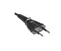Preview: Netzkabel Typ C Schweiz auf C7, 0,75mm², CH 2-Pin, IEC 60884-1, SEV, schwarz, Länge 1,80m