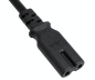 Preview: Καλώδιο δικτύου τύπου C Switzerland έως C7, 0,75mm², CH 2-pin, IEC 60884-1, SEV, μαύρο, μήκος 1,80m