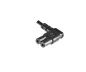 Preview: Mains cable England UK type G 3A to C7 angled (left, right), 0.75mm², approval: ASTA, black, length 1.80m