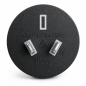Preview: Cablu de rețea Australia tip I la C7 90° jos, 0.75mm², SAA, negru, lungime 2.00m