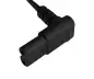 Preview: Netkabel Japan type A naar C7 90° onder, goedkeuring: PSE, VFF, zwart, lengte 1,80m