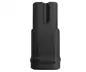 Preview: Netkabel Japan type A naar C7 90° onder, goedkeuring: PSE, VFF, zwart, lengte 1,80m