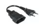 Preview: Practical Power Cable Extension (Euro Plug/Euro Socket) 0.20m