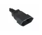 Preview: Netzkabel Eurostecker auf Eurobuchse, 0,75mm², Euro CEE 7/16, Verlängerung, schwarz, DINIC Box mit Euroloch, Länge 0,20m Preview: Netzkabel Eurostecker auf Eurobuchse, 0,75mm², Euro CEE 7/16, Verlängerung, schwarz, DINIC Box mit Euroloch, Länge 0,20m