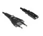 Preview: Netzkabel Eurostecker Typ C auf C7, 0,75mm², VDE, schwarz, Länge: 10,00m Preview: Netzkabel Eurostecker Typ C auf C7, 0,75mm², VDE, schwarz, Länge: 10,00m