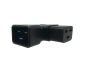 Preview: C19 to C20 angled mains adapter, YL-3318L IEC 60320-C19/20 angled sideways, left/right