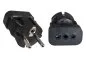 Preview: Stromadapter Italien 3pin Buchse auf CEE 7/7 Stecker, YP-2245