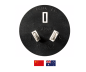 Preview: Adaptador de corriente Euro C1 de 2 clavijas a AUS AS/NZS3112 de 2 clavijas tipo I para Australia y China, YL-3622