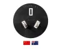 Preview: Power adapter Euro C1 2pin socket to AUS AS/NZS3112 2pin plug type I for Australia and China, YL-3622