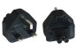 Preview: Stromadapter IEC 60320-C5 Mickey Maus auf UK Typ G (BS1363) Stecker, YL-6014