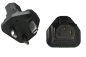 Preview: Power adapter Mains adapter England C13 to UK type G IEC 60320-C13 Bu./GBR BS1363 5A St., YL-6012