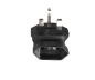 Preview: Adattatore di corrente Presa europea a 2 poli IEC 60320-C6 90° a spina inglese UK tipo G 3A, YL-6022L