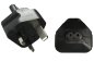 Preview: Napájecí adaptér Anglie IEC 60320-C7 do zásuvky UK typ G (BS1363), 3A, YL-6013