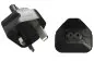 Preview: Adattatore di corrente Inghilterra da presa IEC 60320-C7 a spina UK tipo G (BS1363), 3A, YL-6013
