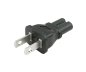 Preview: Power adapter USA, C7 to USA NEMA 1-15P IEC 60320-C7 Euro 8 Bu./ US Type A, YL-1113