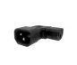 Preview: C13 to C14 angled mains adapter, YL-3212L IEC 60320-C13/14 angled sideways, left/right