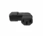 Preview: C13 to C14 angled mains adapter, YL-3212L IEC 60320-C13/14 angled sideways, left/right