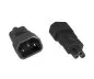 Preview: Power adapter, mains adapter IEC plug C14 to C5 Mickey Mouse