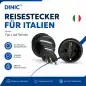 Preview: Adattatore di alimentazione Italia da presa CEE 7/3 a spina ITA 3pin tipo L, YL-4523